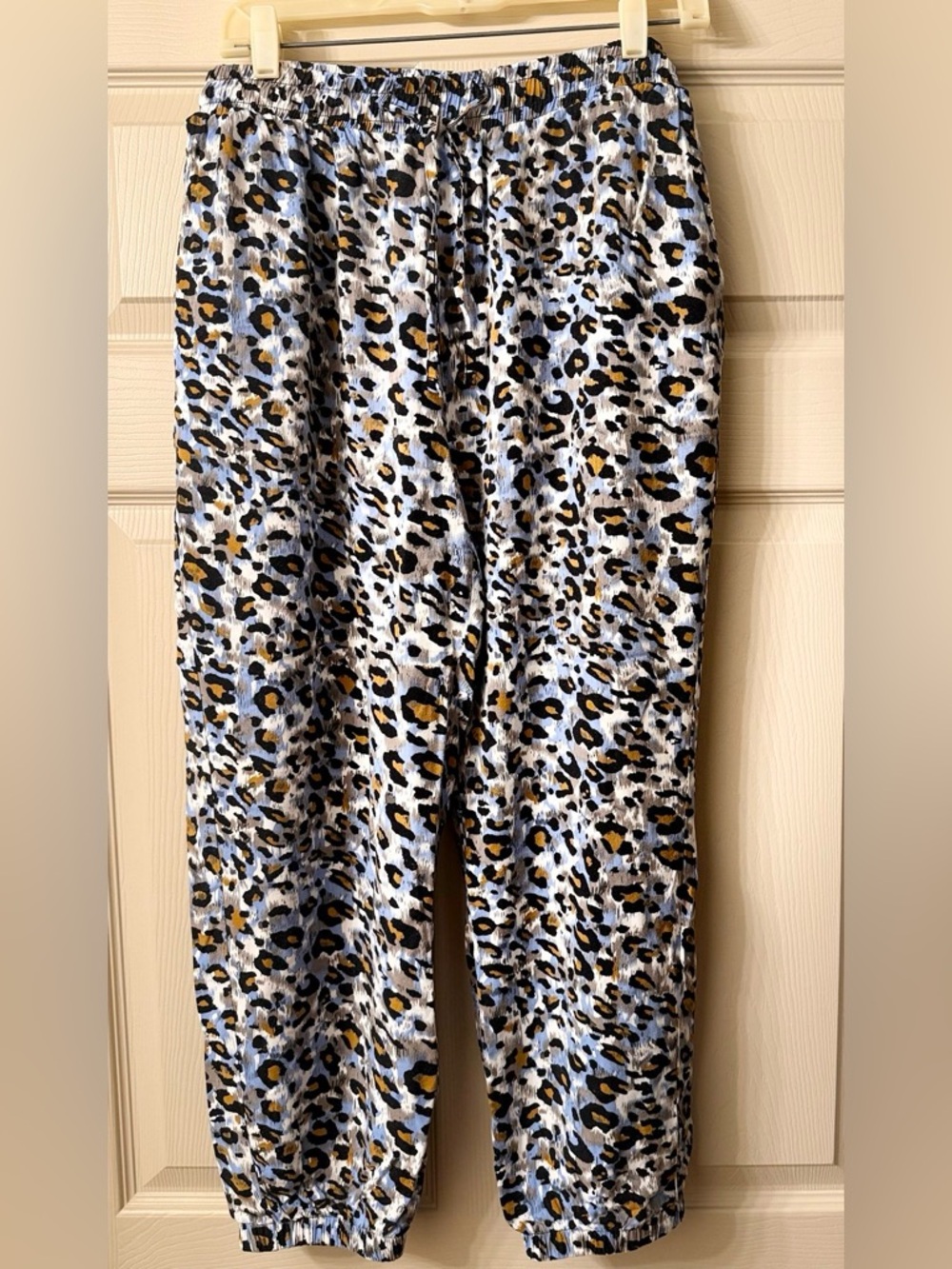 Bohemian Hippie Chic Leopard Animal Print Harem Joggers Pants XXL
